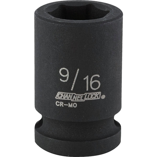 Channellock 1/2 In. Drive 9/16 In. 6-Point Shallow Standard Impact Socket 313165 - main